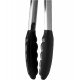 Pegador Inox 28cm Ponta Silicone Preto Zahav